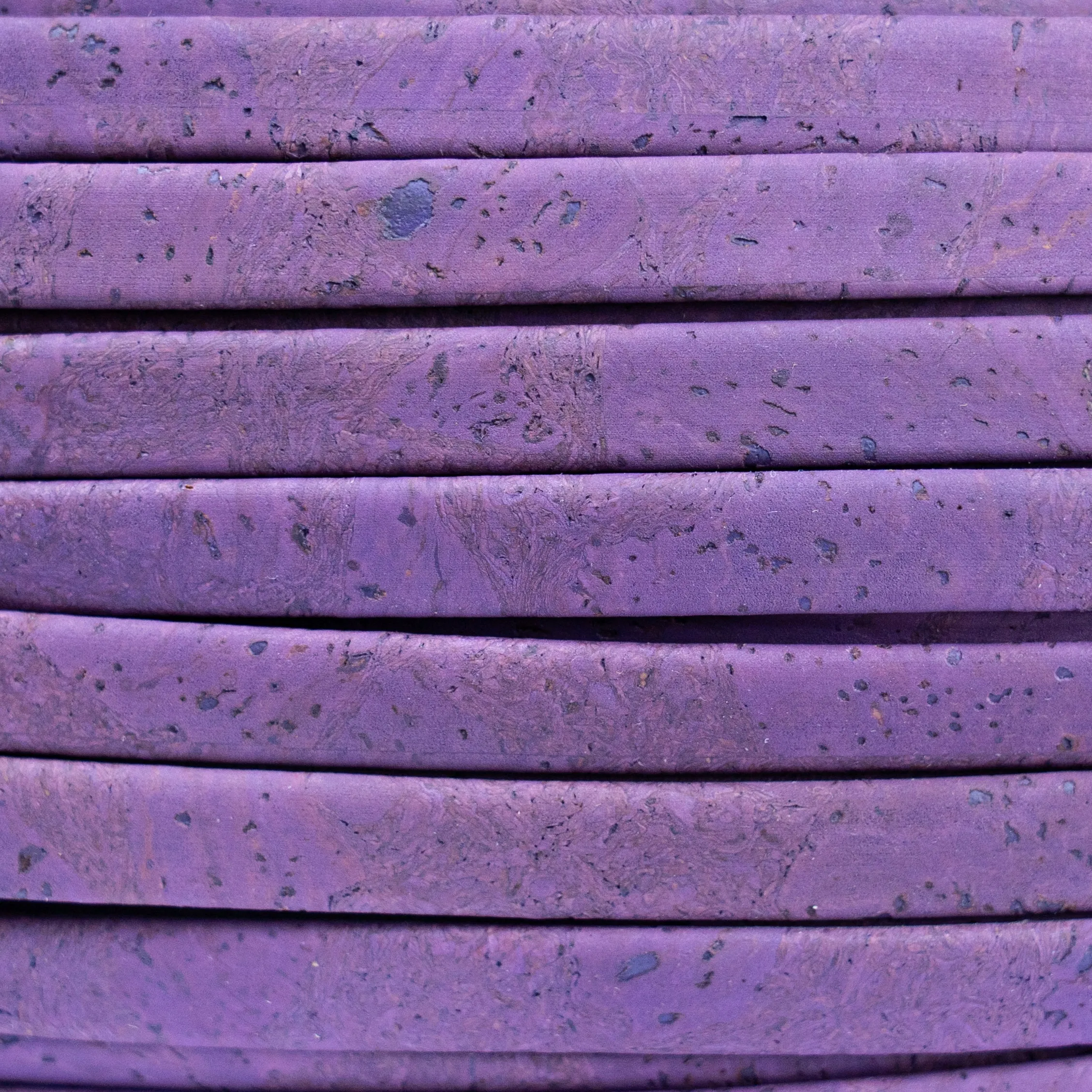 10mm falt purple cork cord COR-609B(10Meters)