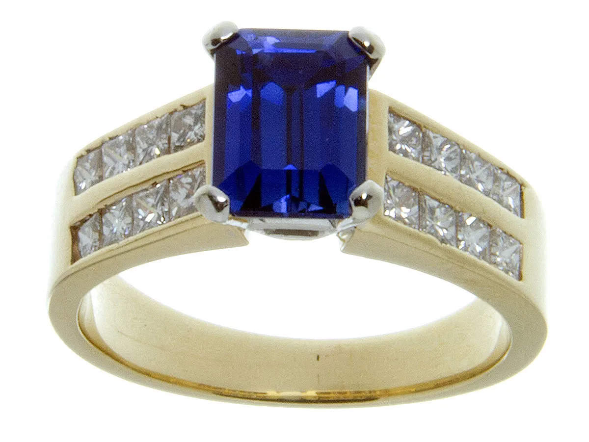 2.50ct Tanzanite & Diamond Ring