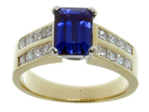 2.50ct Tanzanite & Diamond Ring