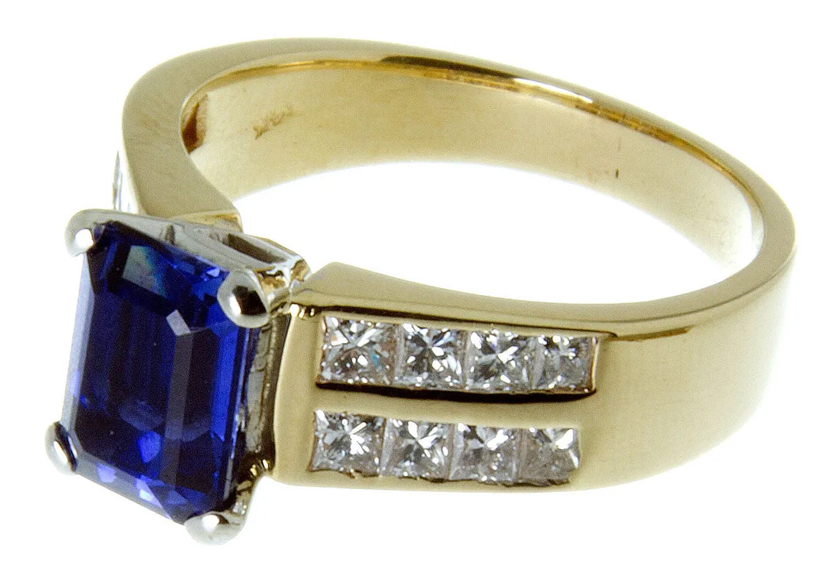 2.50ct Tanzanite & Diamond Ring