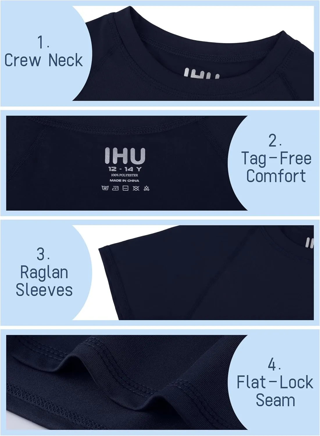 4 Pack Boys' Rash Guard Youth Neon Shirts UPF 50  Short Sleeve Swim Shirts Quick Dry Sun Protection Rashguard for Kids