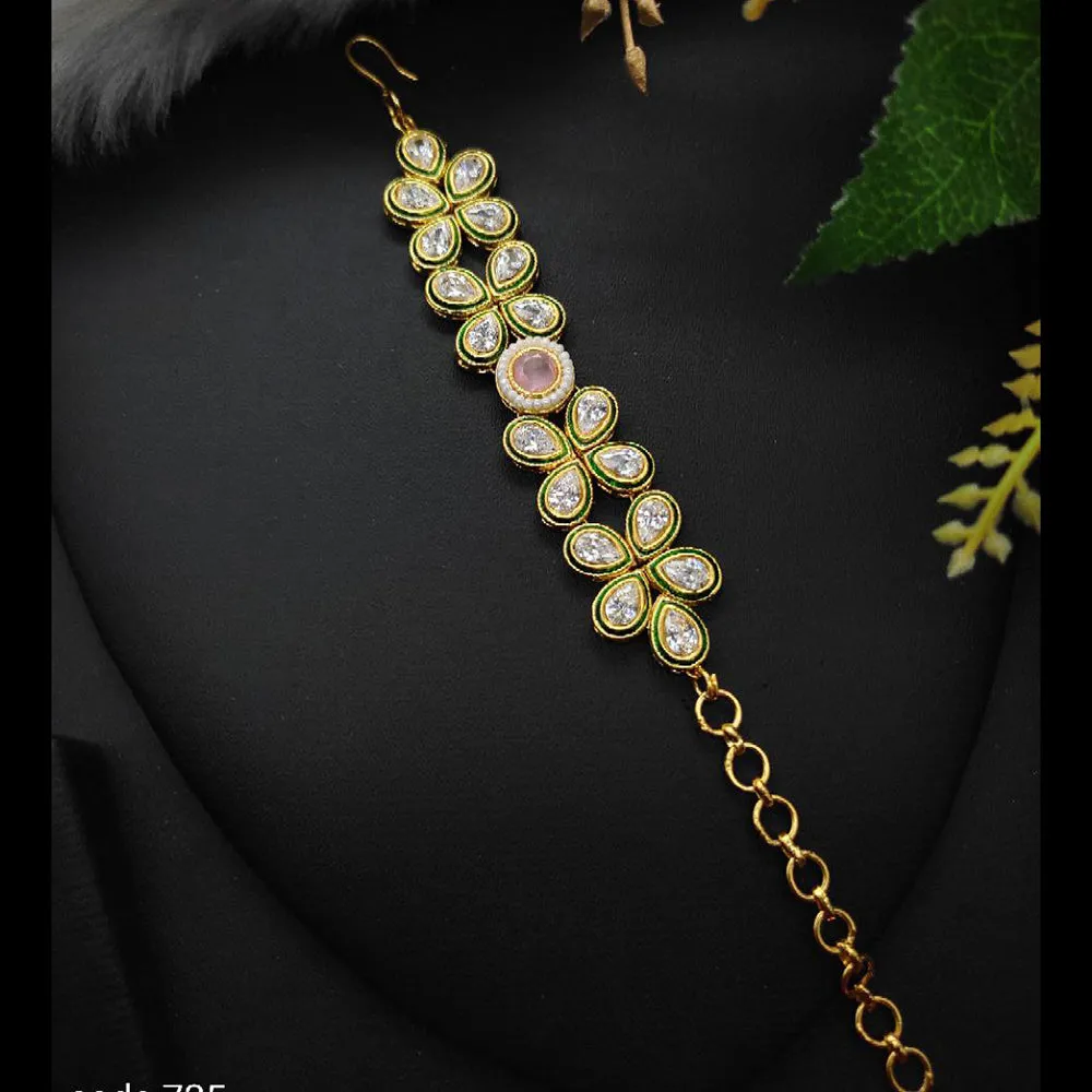 Aamrapali Gold Plated Crystal Stone Bracelet