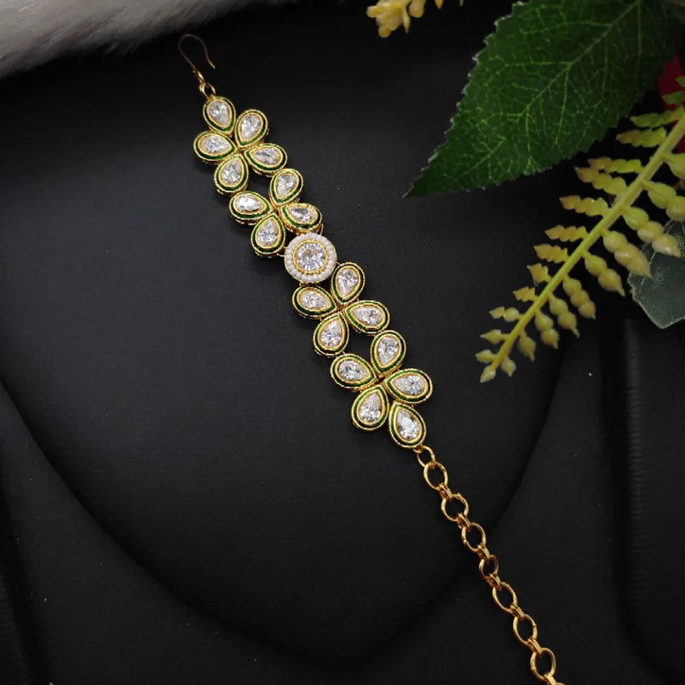 Aamrapali Gold Plated Crystal Stone Bracelet