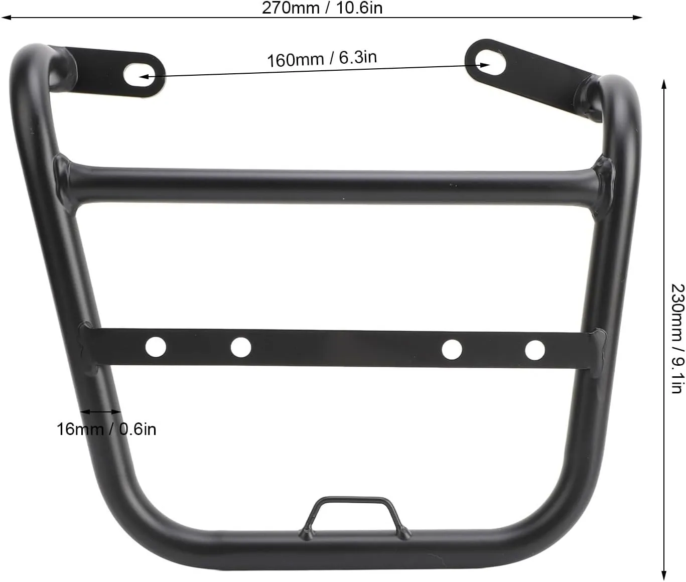 Acouto Saddlebag Support Racks Motorcycle Side Bag Bracket Iron Erosion Side Mount Saddle Bag Guards Bracket for R18 Classic 2020 2024 (Left (BR778BBZJ))