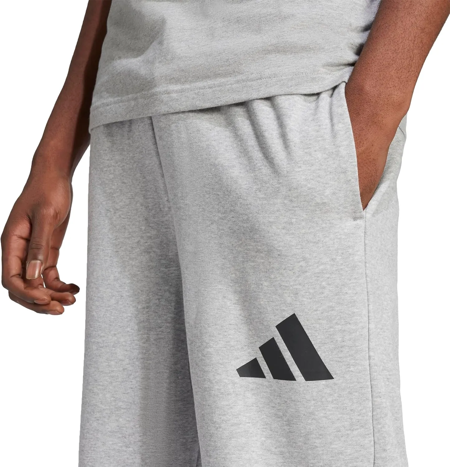 adidas Men's Essential 3-Bar Wide Leg Pants