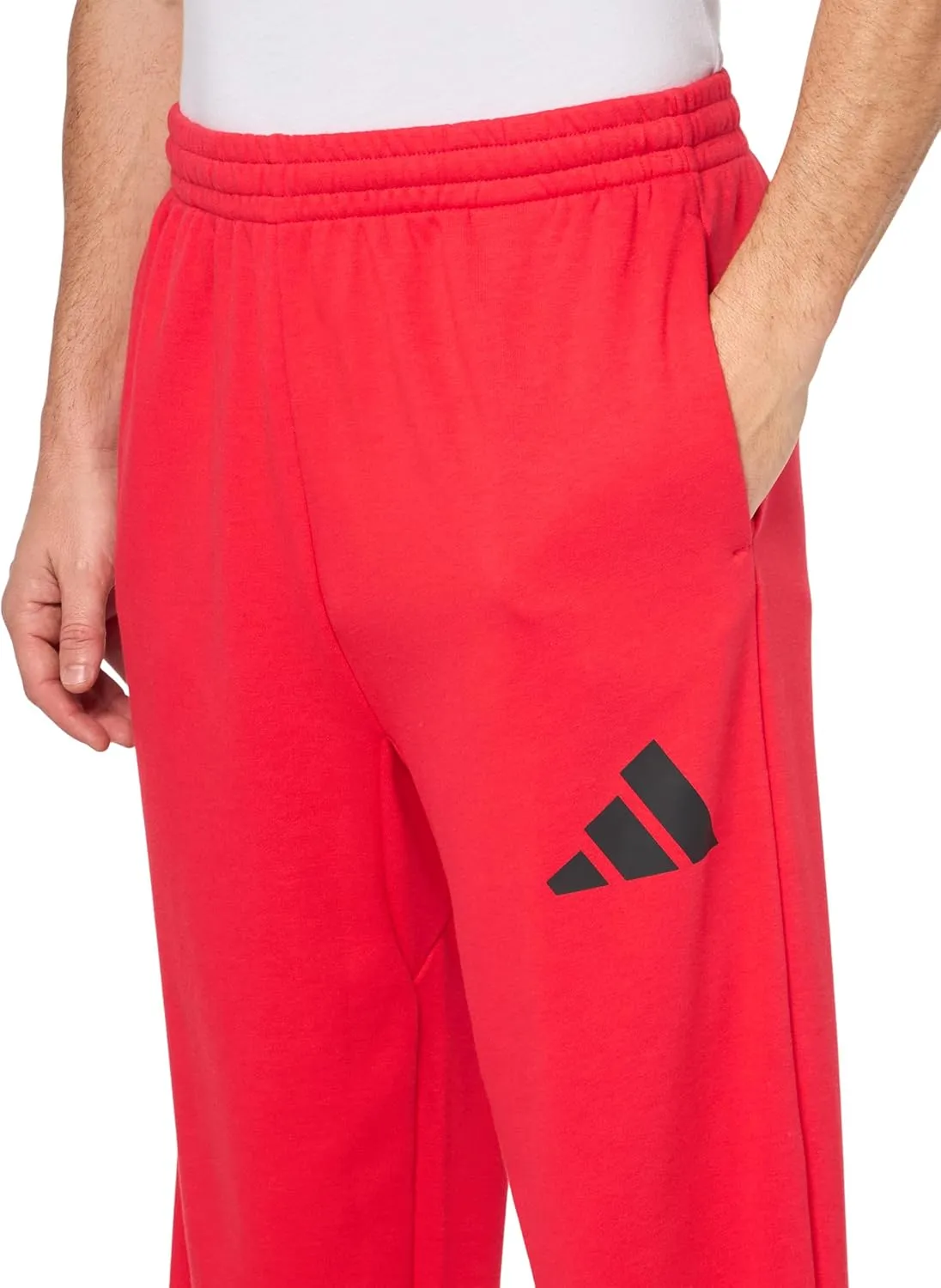 adidas Men's Essential 3-Bar Wide Leg Pants