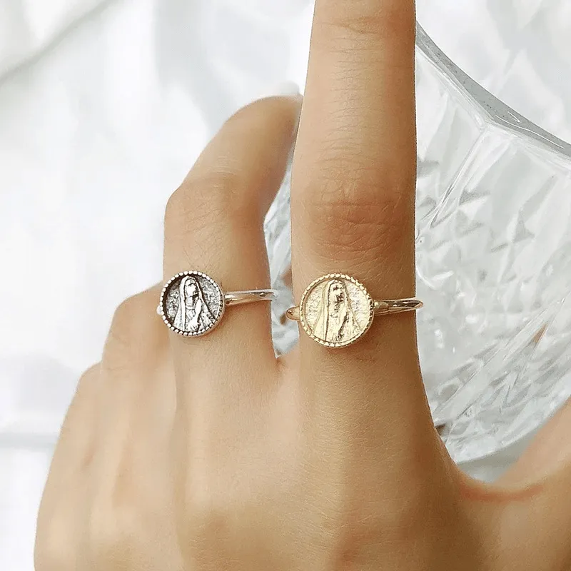 Adjustable Religious 'Our Lady' Ring