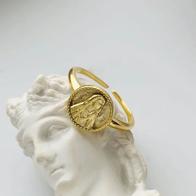 Adjustable Religious 'Our Lady' Ring