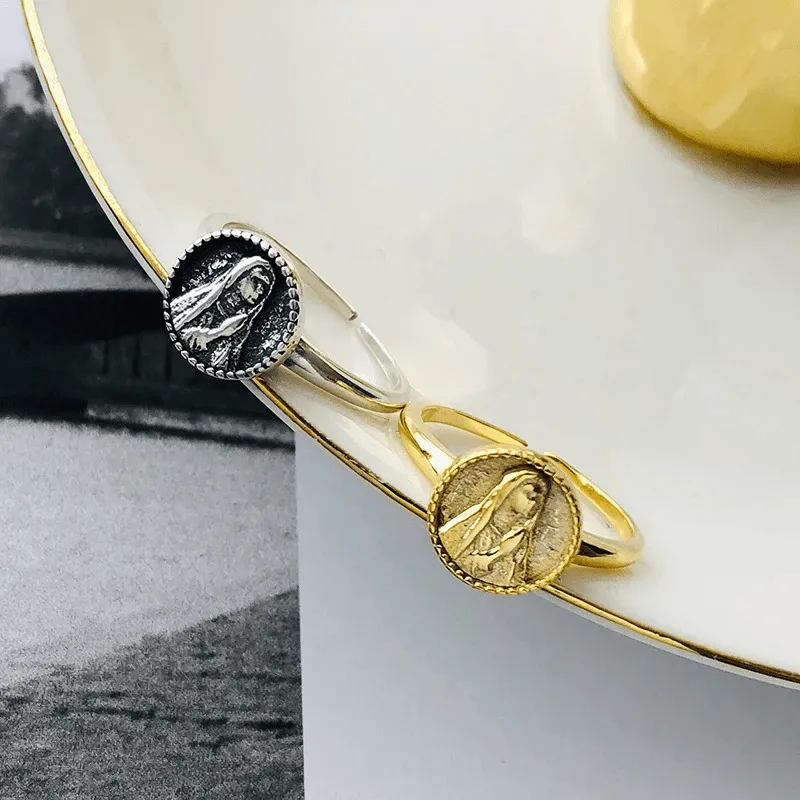 Adjustable Religious 'Our Lady' Ring
