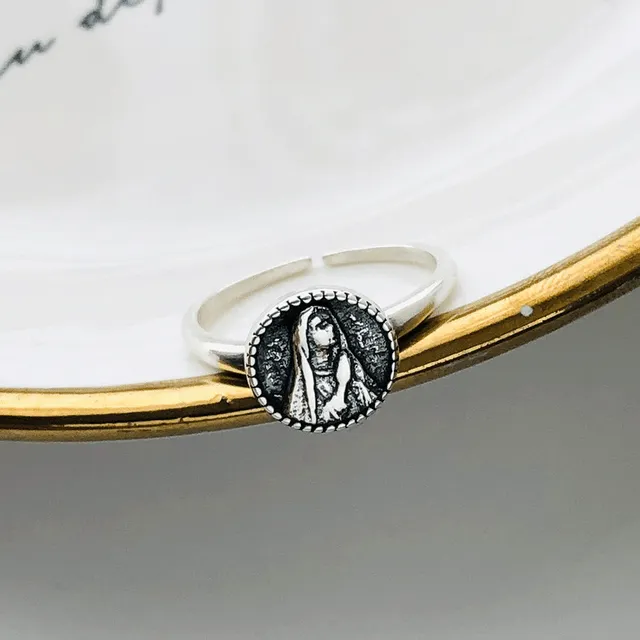 Adjustable Religious 'Our Lady' Ring
