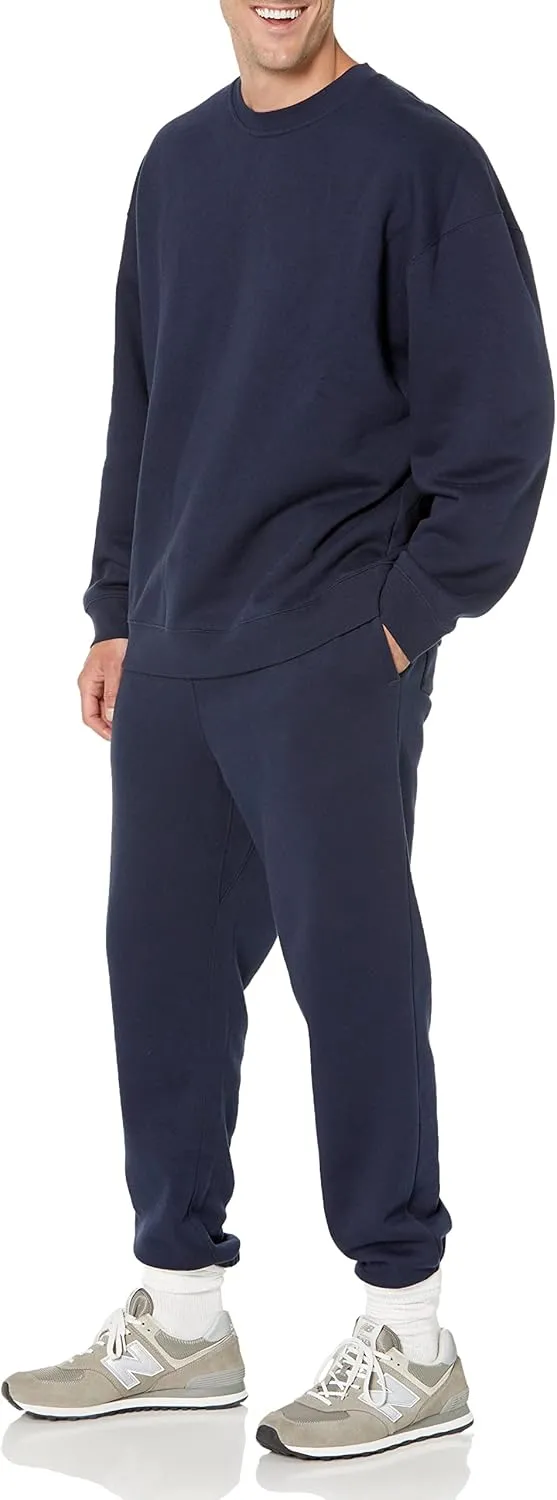 Amazon Essentials Men's Oversized-Fit Crewneck Sweatshirt (Available in Big & Tall)