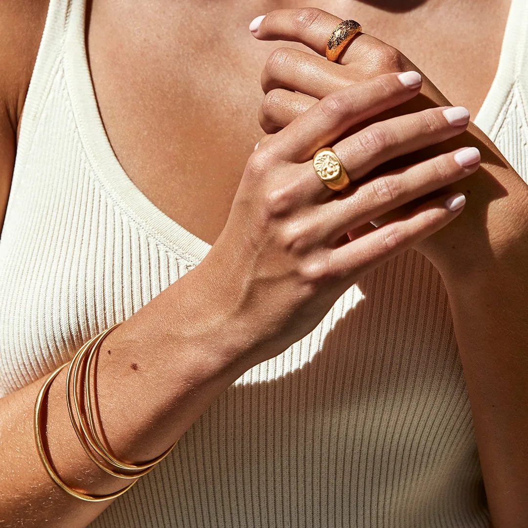 ANTIQUE GOLD DOME RING