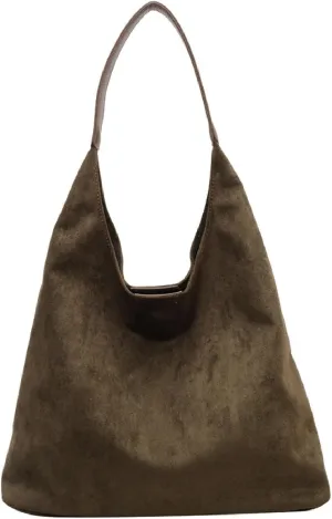 APLUSH Women Retro Shoulder Bag Large Capacity Soft Handbag Tote Bag Fashion Leisure Versatile Shoulder Bag Shopper Bag Travel Work Shopping Hobo Bag,Green,36 * 13 * 31cm