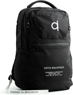 ARTIX Waterproof Laptop Backpack for Men & Women | Large 17.3-inch Travel Backpack | Stylish & Durable Computer Bag for Business, Office & Work | Versatile Rucksack for Adults (Black/Grey)