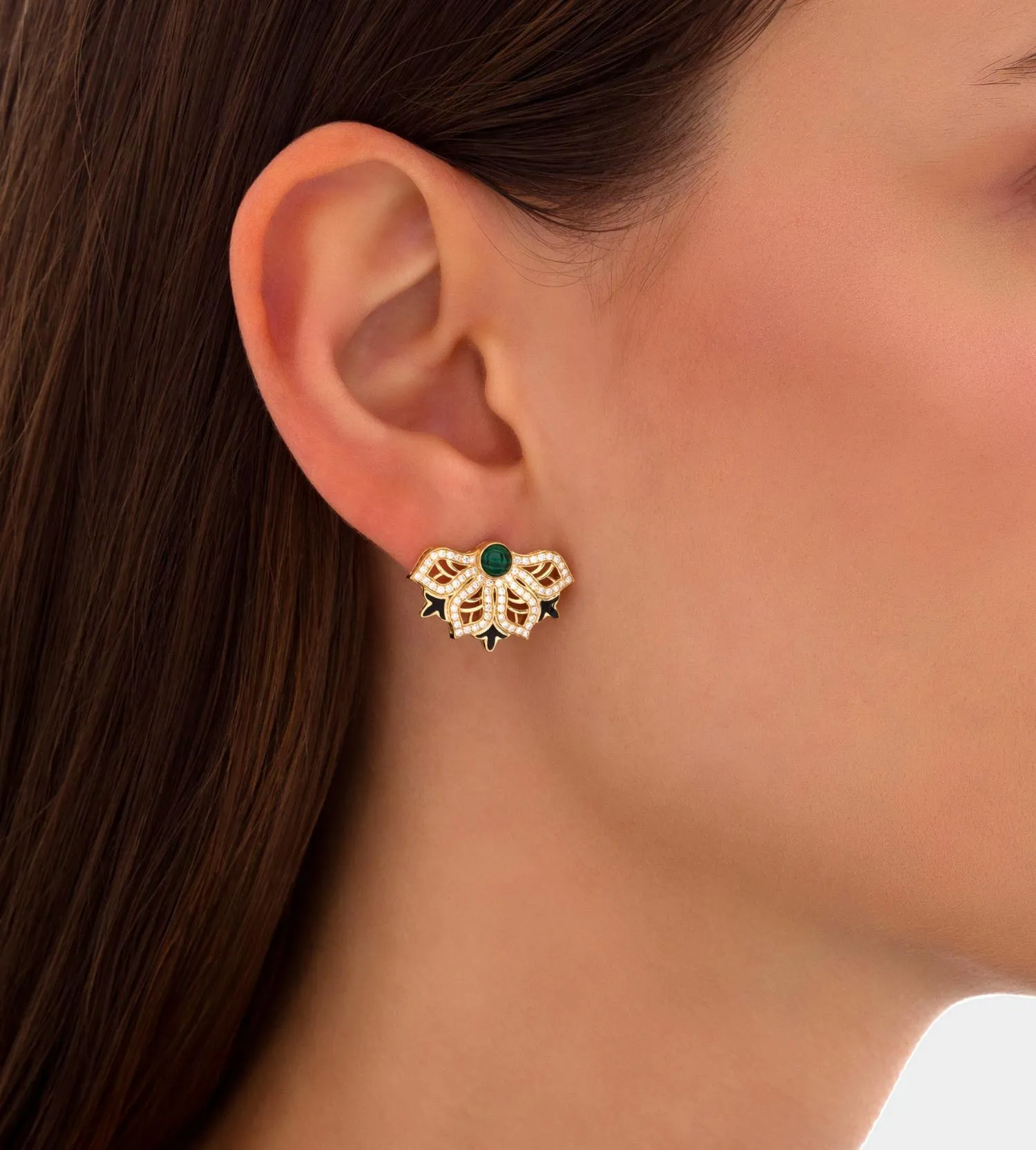 Aura Pave malachite S