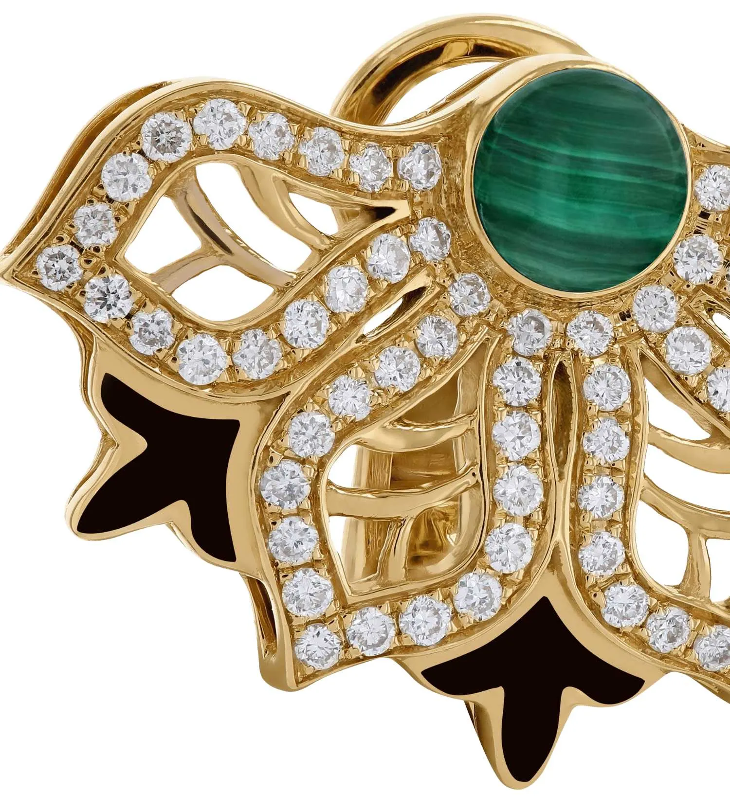 Aura Pave malachite S