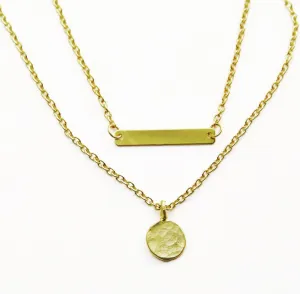 Bar and Round Charm