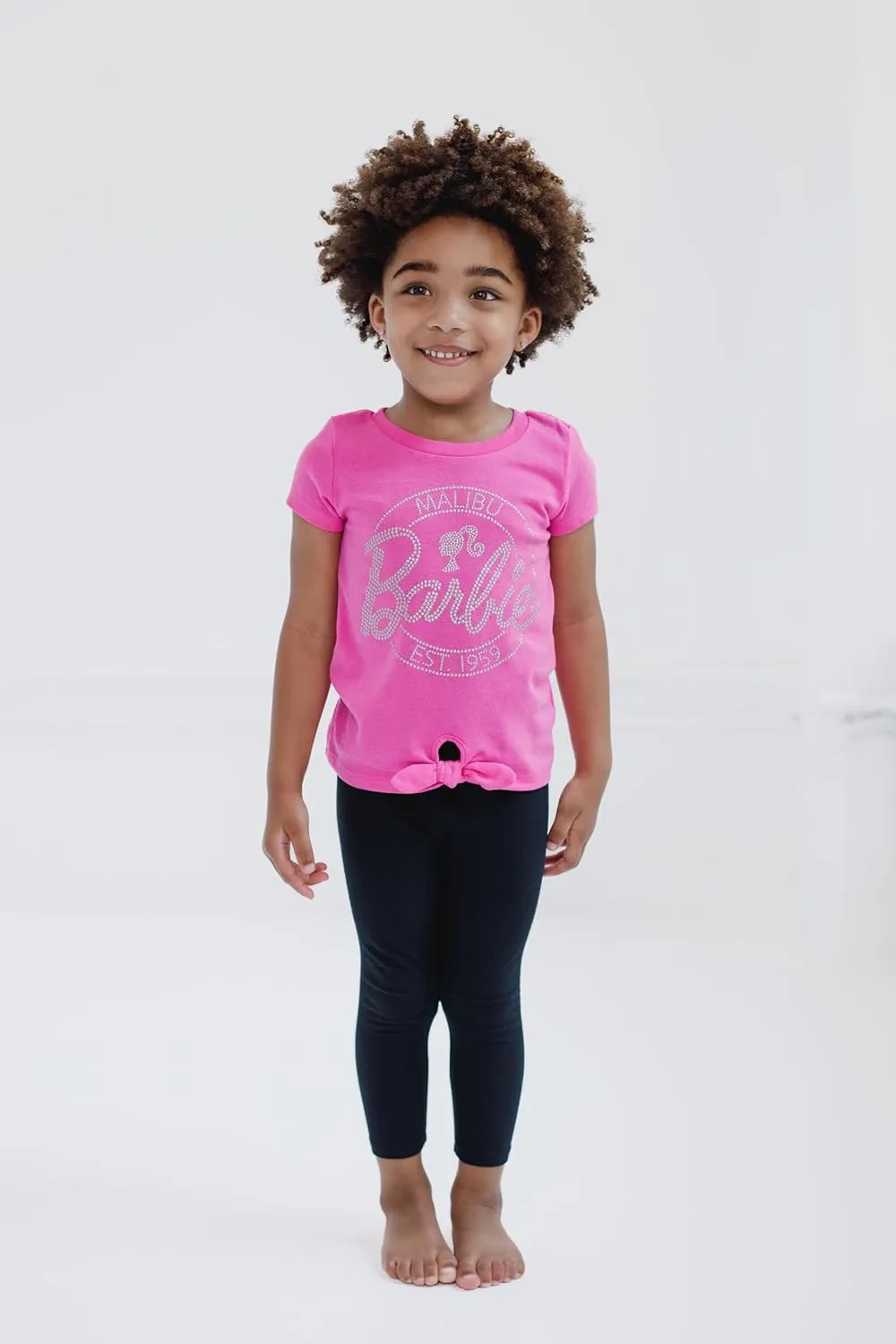 Barbie Girls T-Shirt and Leggings Outfit Set Toddler to Big Kid Sizes (2T - 14-16)