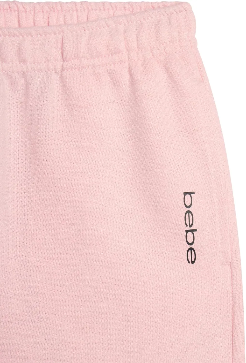 bebe Girls Wide Leg Sweatpants, French Terry Sweatpants with Pockets, Baggy Pants for Girls