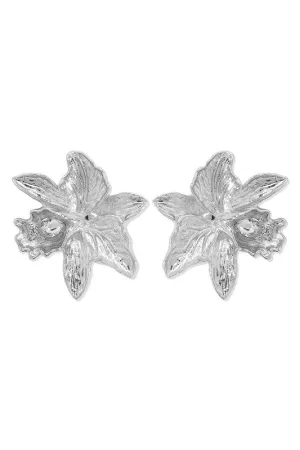 Blooming Style Silver Earrings