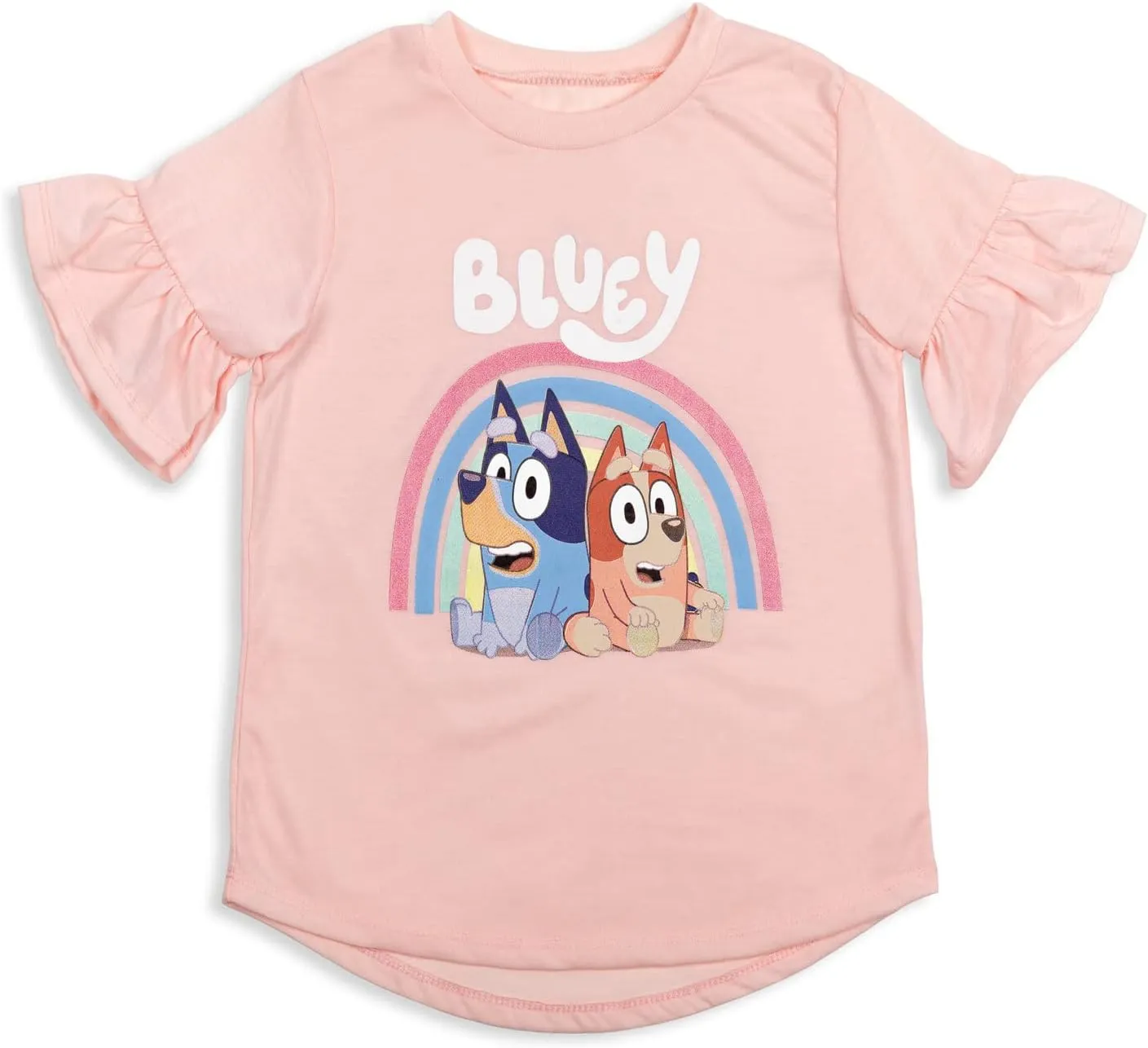 Bluey Bingo Girls T-Shirt Leggings and Scrunchie 3 Piece Outfit Set Toddler to Little Kid