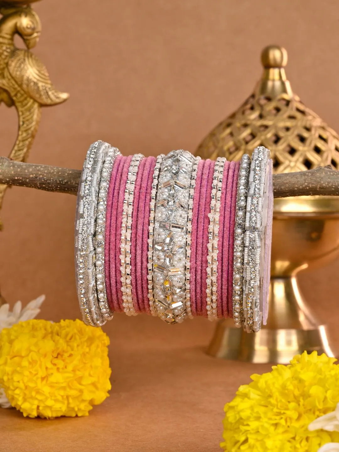 Blush Royale Rose Silver Chooda