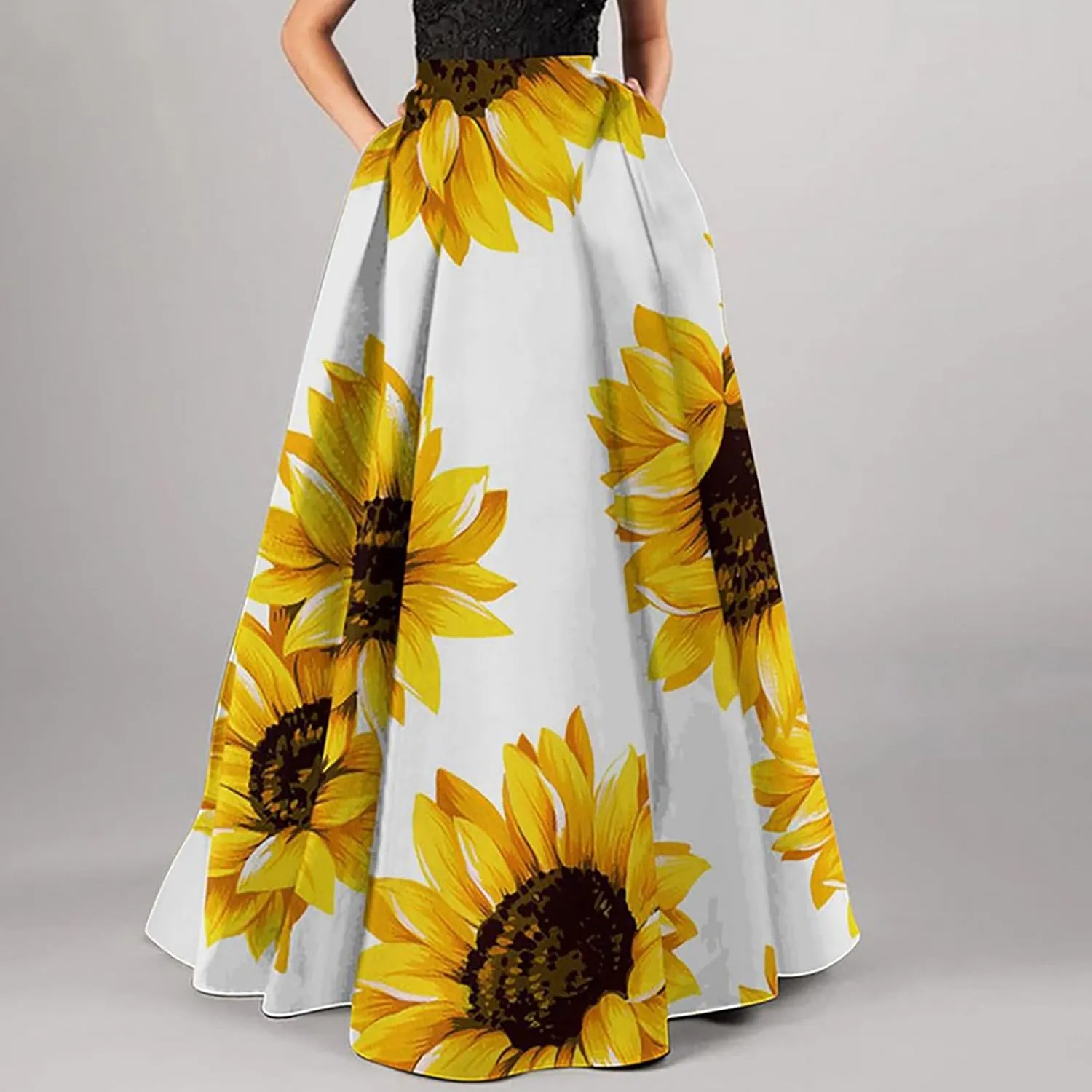 Boho Hawaiian High Cut Tropical Beach Formal Vacation for Women Floral Maxi Long Loose Fit Skorts Women 2025