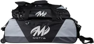 Bowlerstore Products Motiv Ballistix Triple Tote Bowling Bag with Shoe Bag - Covert Black