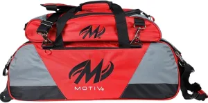 Bowlerstore Products Motiv Ballistix Triple Tote Bowling Bag with Shoe Bag - Fire Red