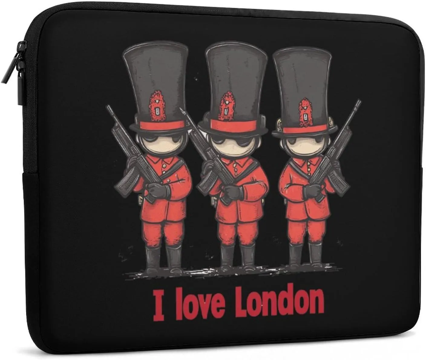 British London Soldier Guards Laptop Case Sleeve Bag 17inch Durable Shockproof Protective Computer Carrying Cover Briefcase