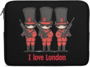 British London Soldier Guards Laptop Case Sleeve Bag 17inch Durable Shockproof Protective Computer Carrying Cover Briefcase