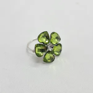 Button Flower Ring