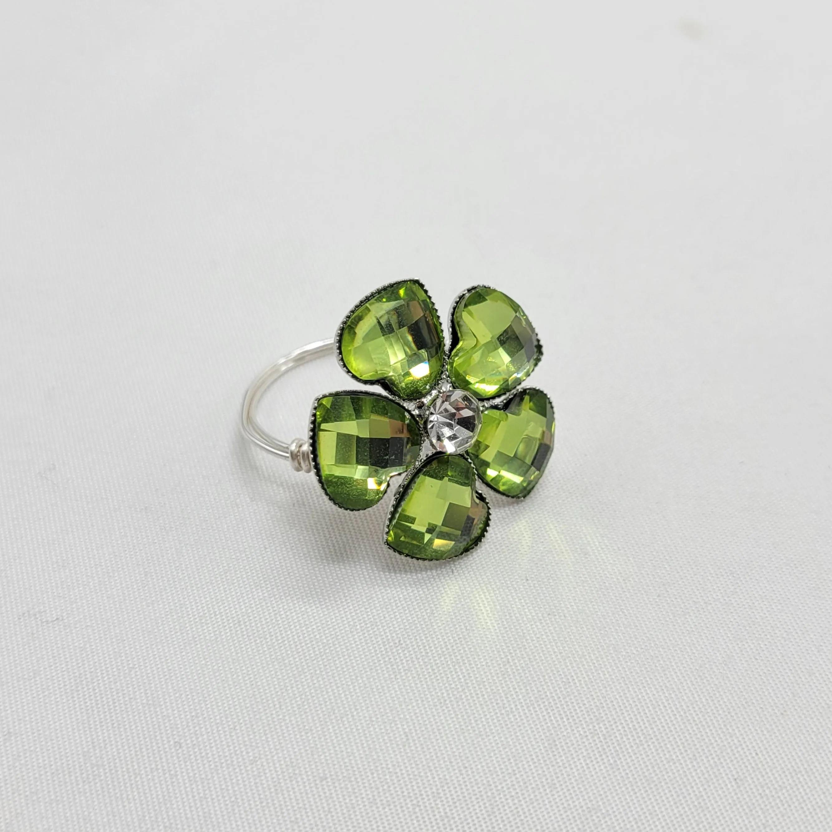 Button Flower Ring