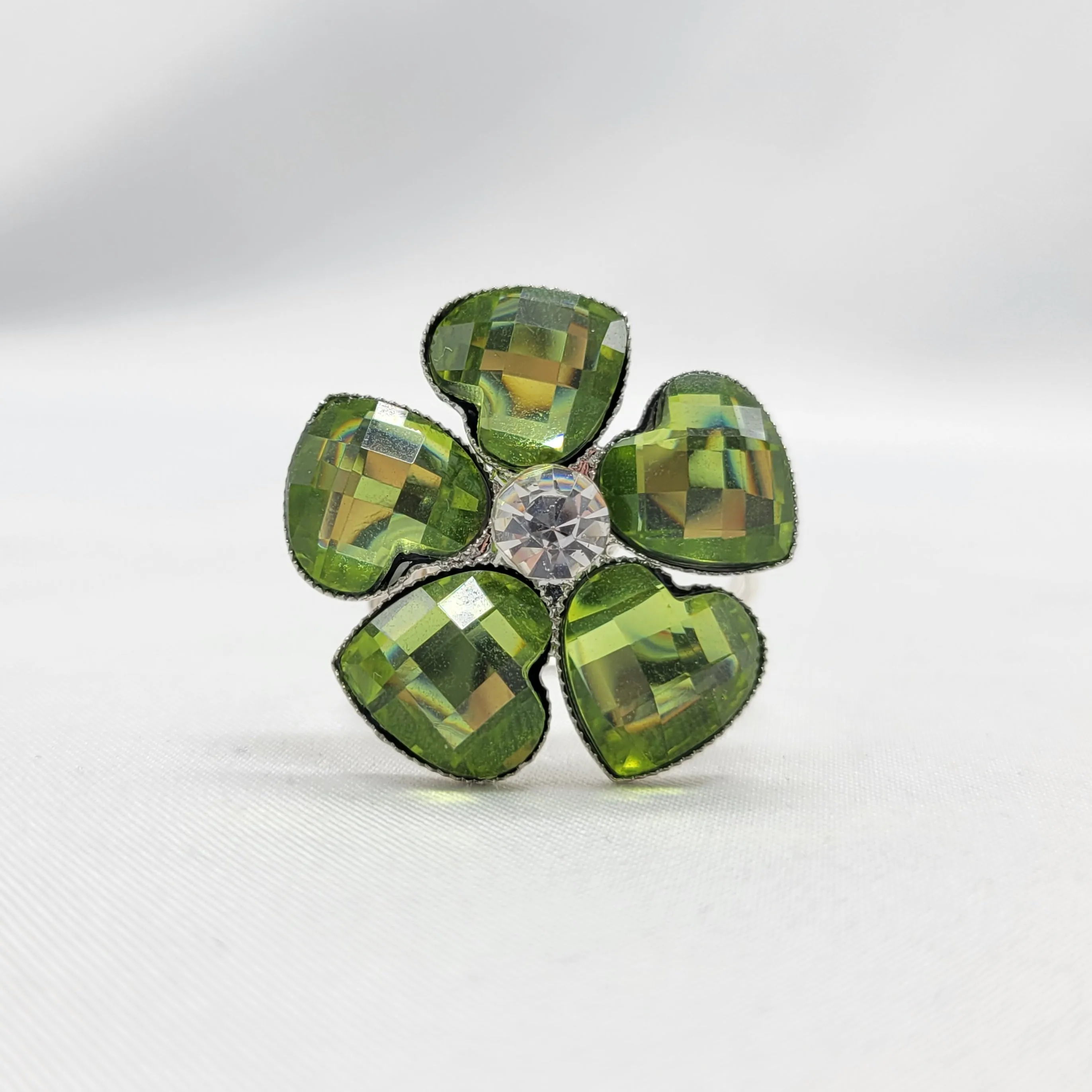 Button Flower Ring