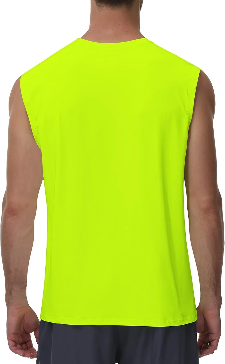 Cakulo Men's Workout Swim Sleeveless Shirts Quick Dry Beach Pool Tech Running Athletic Exercise Muscle Tank Top Big and Tall