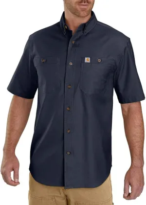 Carhartt Men's Rugged Flex Relaxed Fit Midweight Canvas Short-Sleeve Shirt
