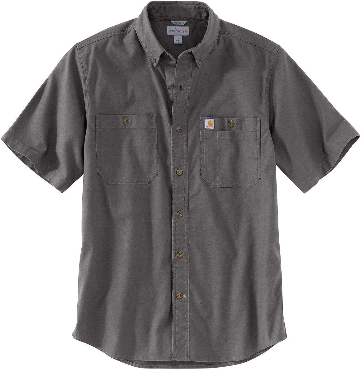 Carhartt Men's Rugged Flex Relaxed Fit Midweight Canvas Short-Sleeve Shirt
