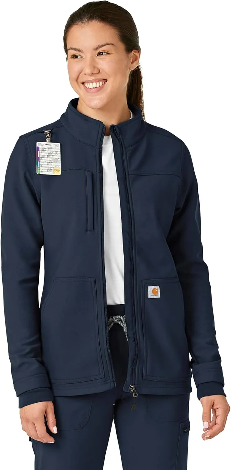Carhartt Rugged Flex Scrubs for Women, Bonded Fleece Jacket