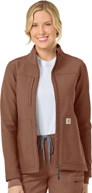 Carhartt Rugged Flex Scrubs for Women, Bonded Fleece Jacket