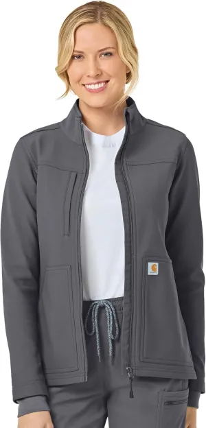 Carhartt Rugged Flex Scrubs for Women, Bonded Fleece Jacket