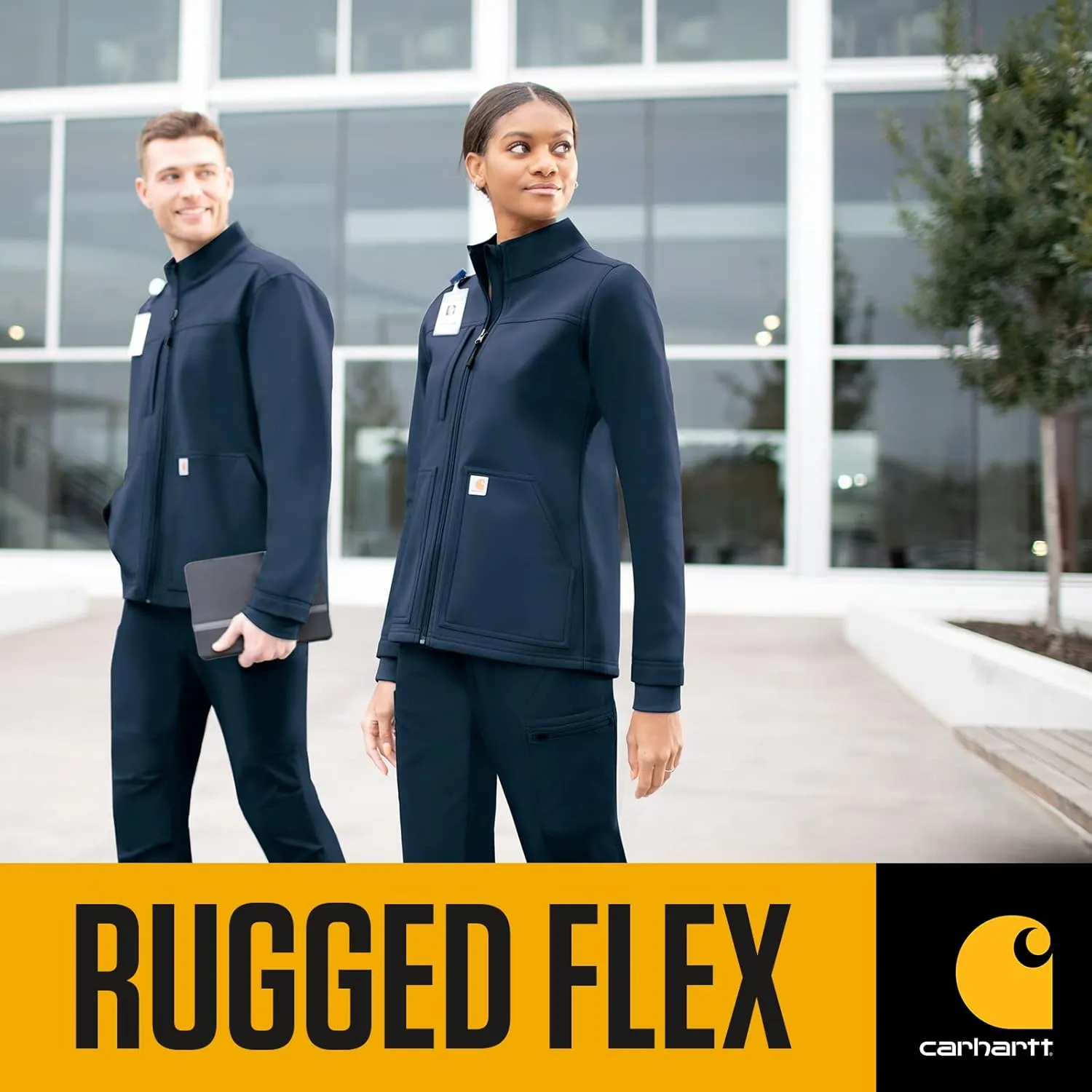 Carhartt Rugged Flex Scrubs for Women, Bonded Fleece Jacket