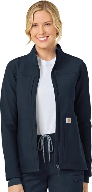Carhartt Rugged Flex Scrubs for Women, Bonded Fleece Jacket