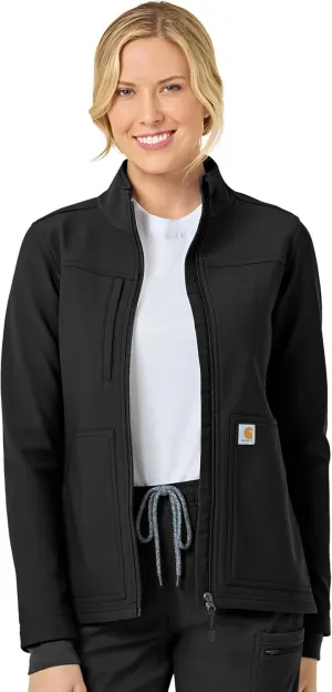 Carhartt Rugged Flex Scrubs for Women, Bonded Fleece Jacket