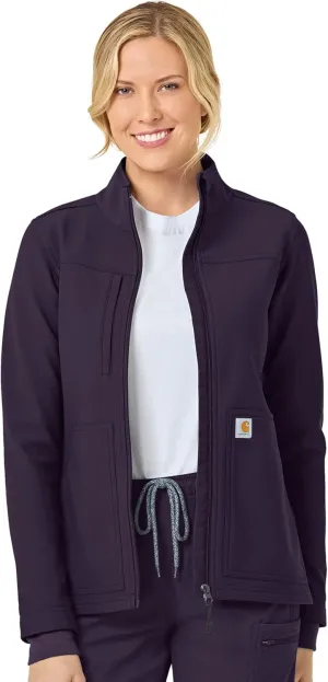 Carhartt Rugged Flex Scrubs for Women, Bonded Fleece Jacket