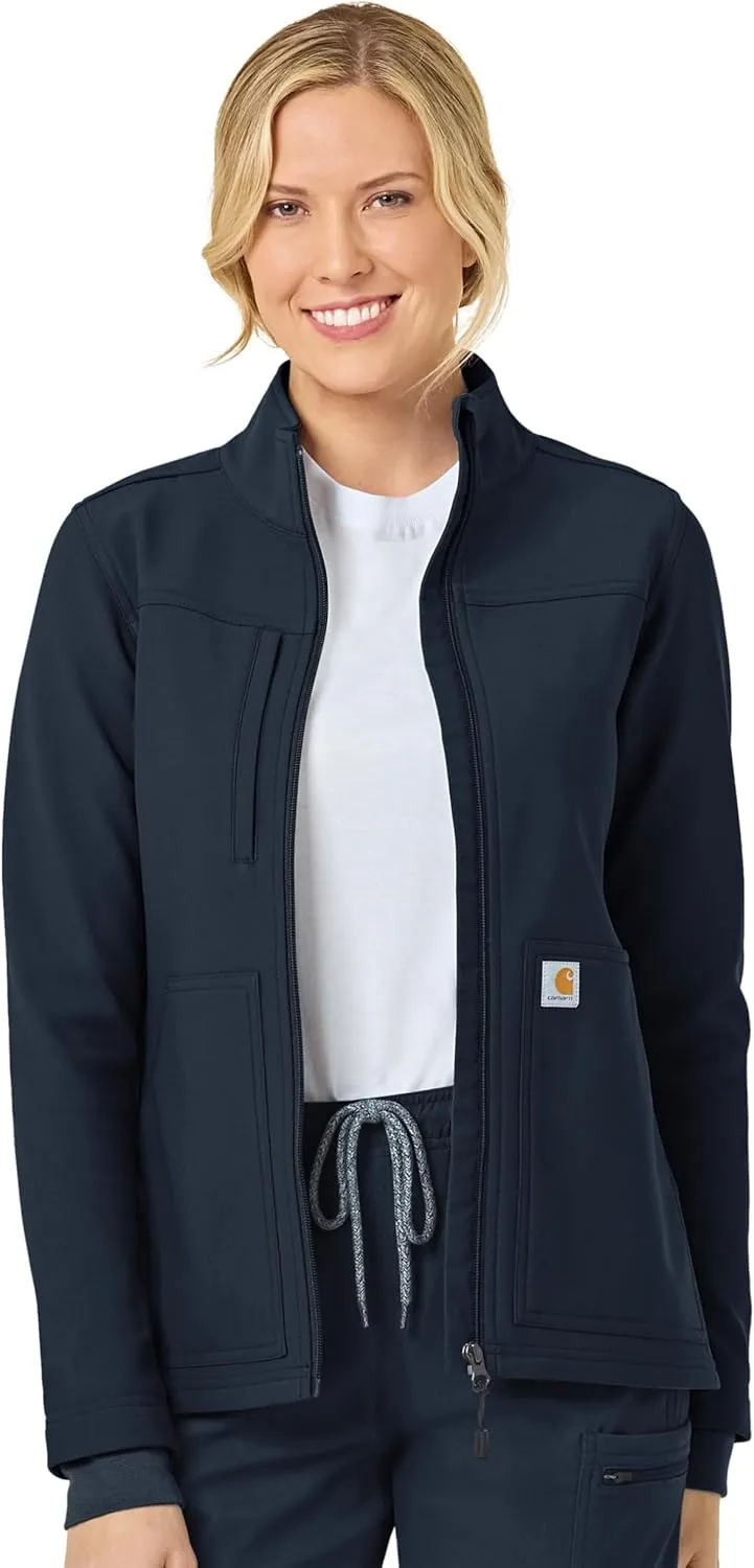 Carhartt Rugged Flex Scrubs for Women, Bonded Fleece Jacket