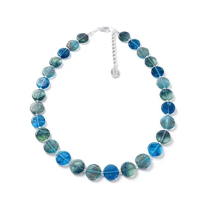 Carrie Elspeth Sea Green Pennies Full Necklace