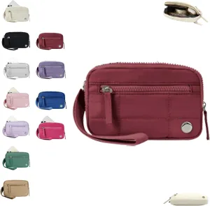 Convely Essential Wristlet, Convely Wristlet, Wallet Women Wristlet, Wristlet Wallets with 3 Zipper Purse