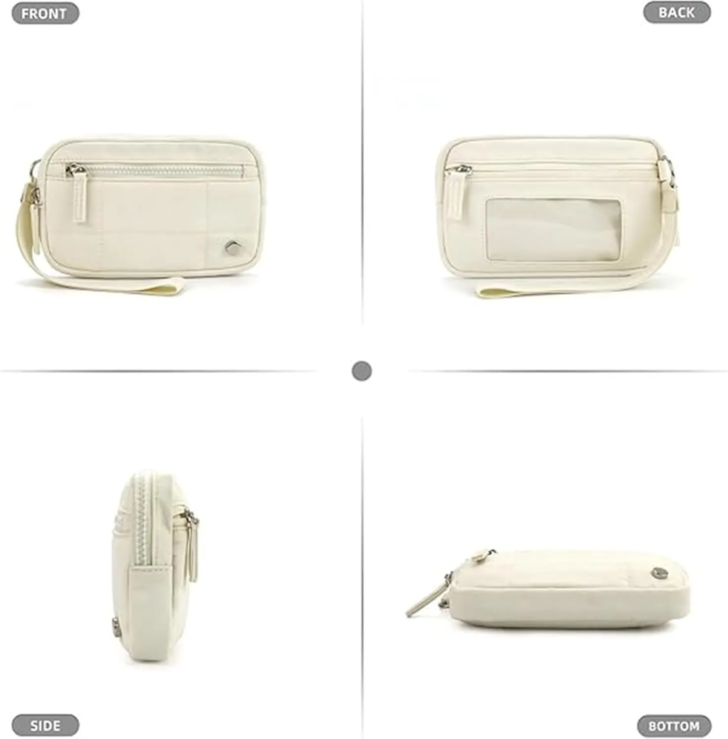 Convely Wristlet, Convely Essential Wallet Wristlet, Women's Wrist Wallet with Three Zippers