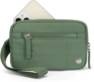 Convely Wristlet, Convely Essential Wallet Wristlet, Women's Wrist Wallet with Three Zippers