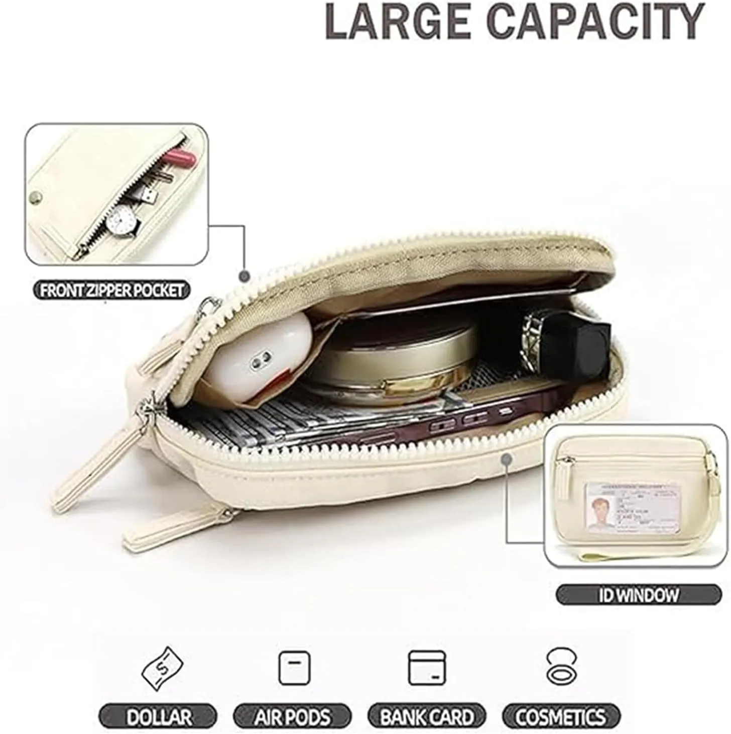 Convely Wristlet Wallets, Convely Wristlet, Convely Essential Wallet, Iris' Wallet with 3 Zipper